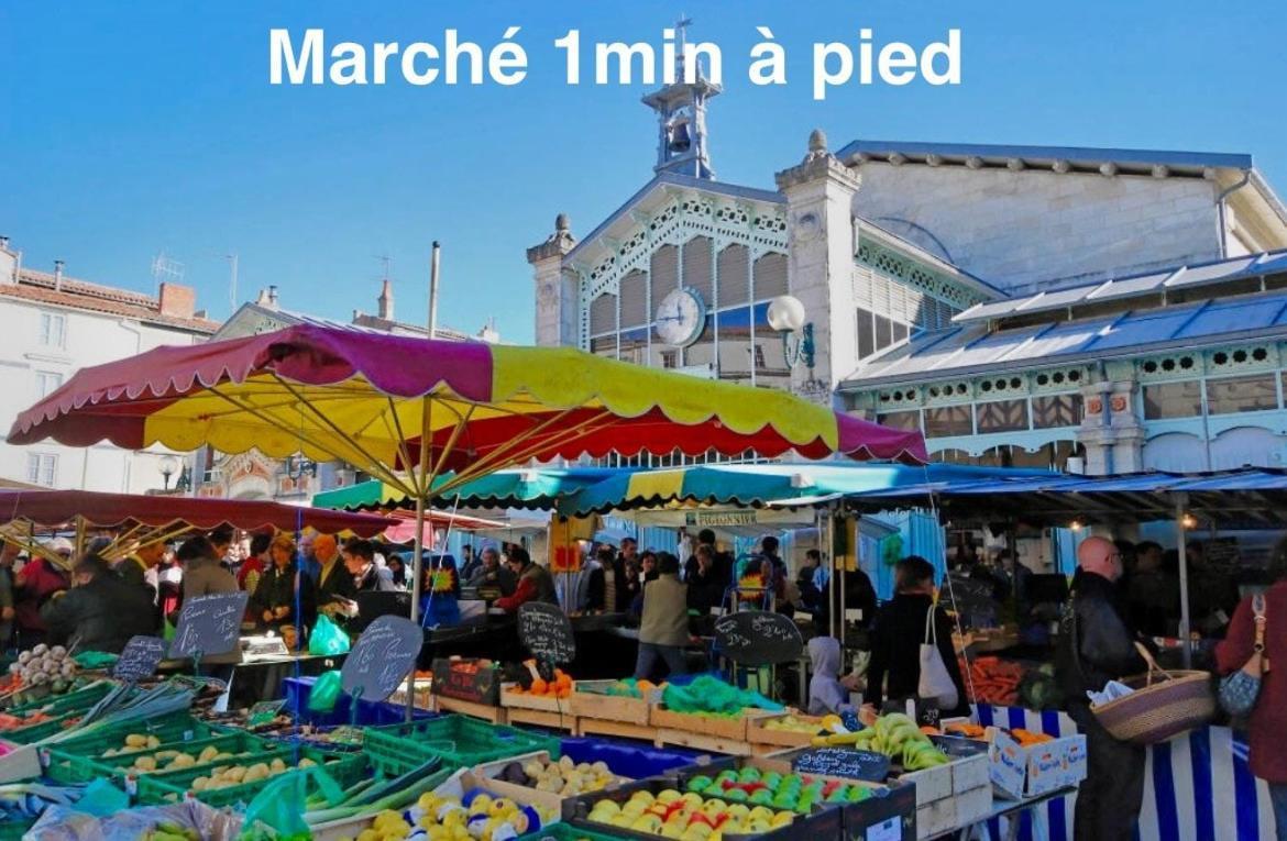 Escapade Vintage Avec Terrasse En Centre Historique Daire La Rochelle  Dış mekan fotoğraf